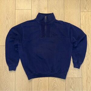 Vintage Hugo Boss Sport Men’s Blue Quarter Zip Sweatshirt Small